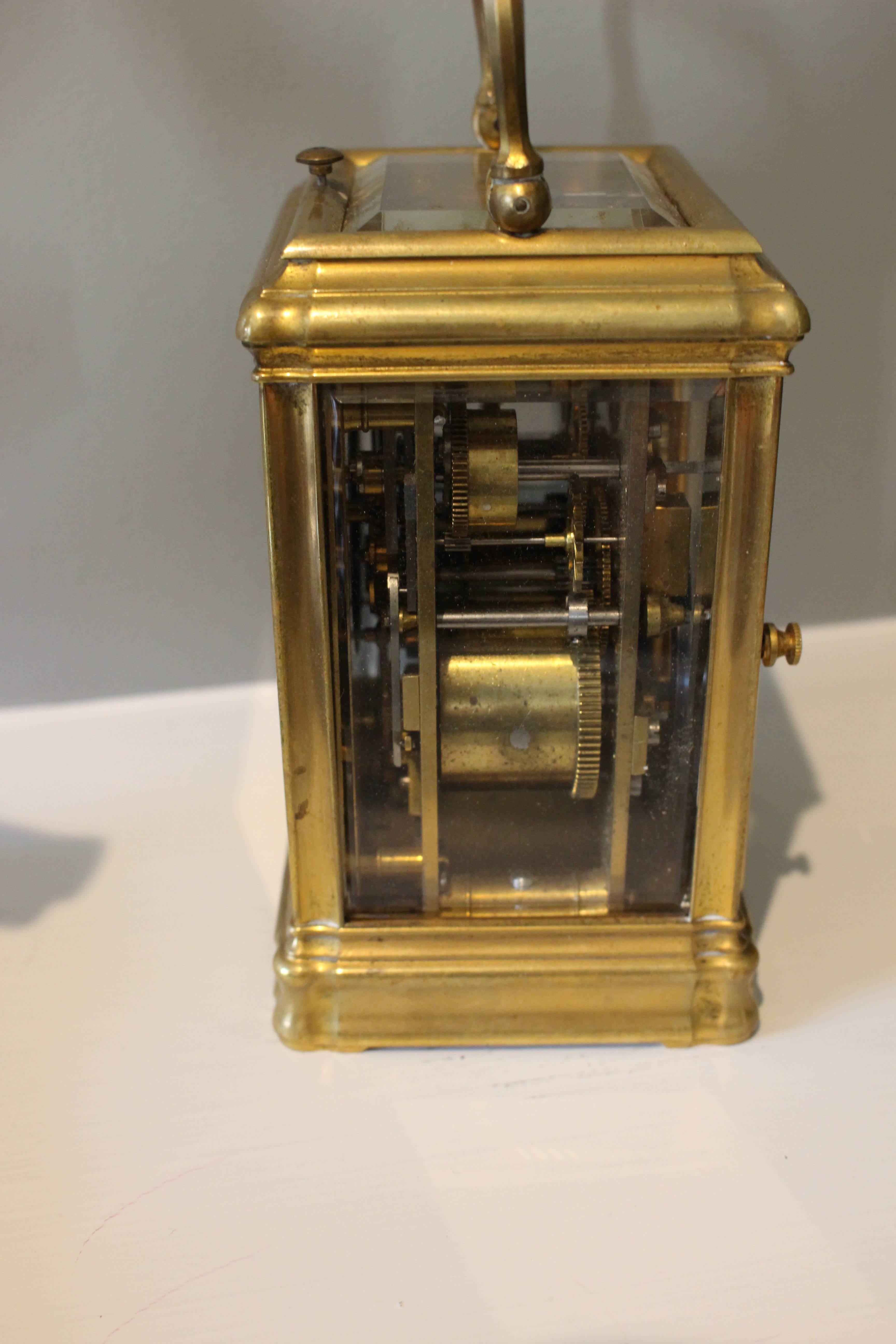charles frodsham brass carriage clock