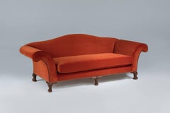 Canapé en chêne sur mesure de style du XVIIIe siècle