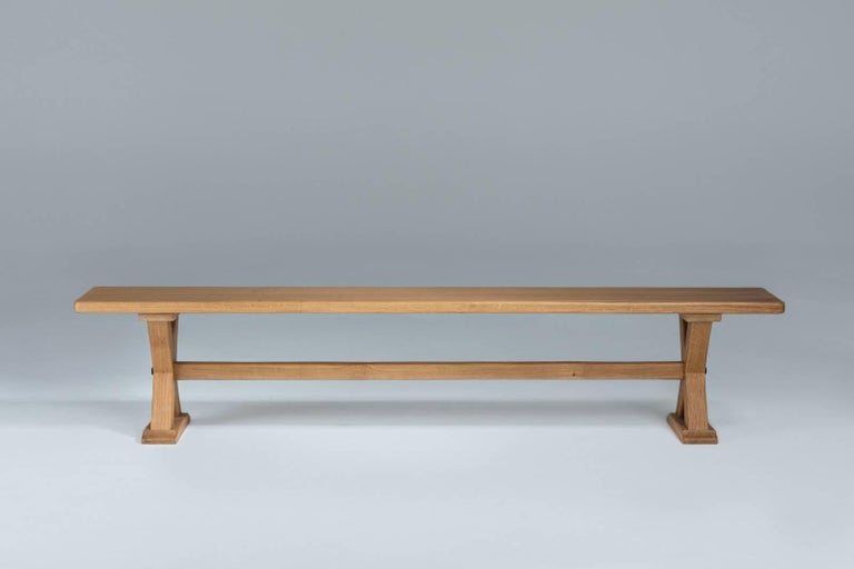 Bespoke French Oak XFrame Table For Sale at 1stDibs