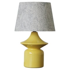 Yellow Ceramic Table Lamp by Hasle Keramik, Denmark, 1970s