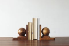 Mid-Century Modern Wooden Bookends, 1960s, Set of 2