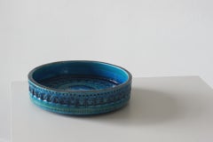 Mid-Century Modern Rimini Blue Ceramic Ashtray by Aldo Londi for Bitossi