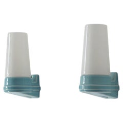 Ceramic Wall Sconces by Sigvard Bernadotte for Ifö, Sweden, 1960s, Set of 2