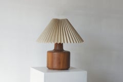Vintage Scandinavian Table Lamp with Teak Base