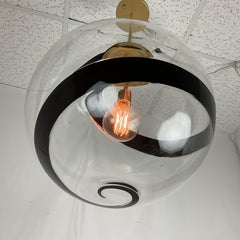 Vintage Large Murano Glass Ball Pendant