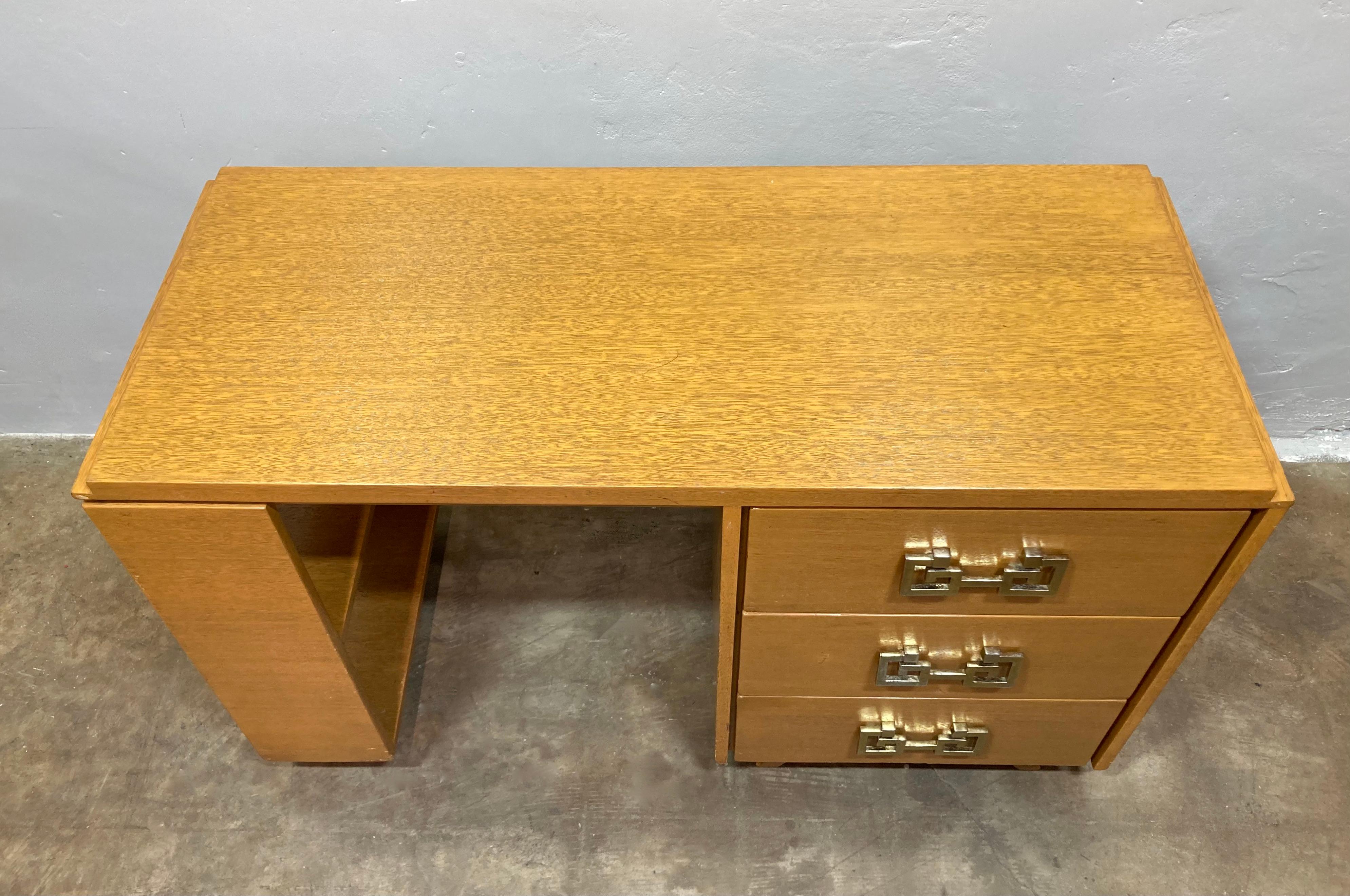 Small Mid-Century Wood Desk For Sale 3