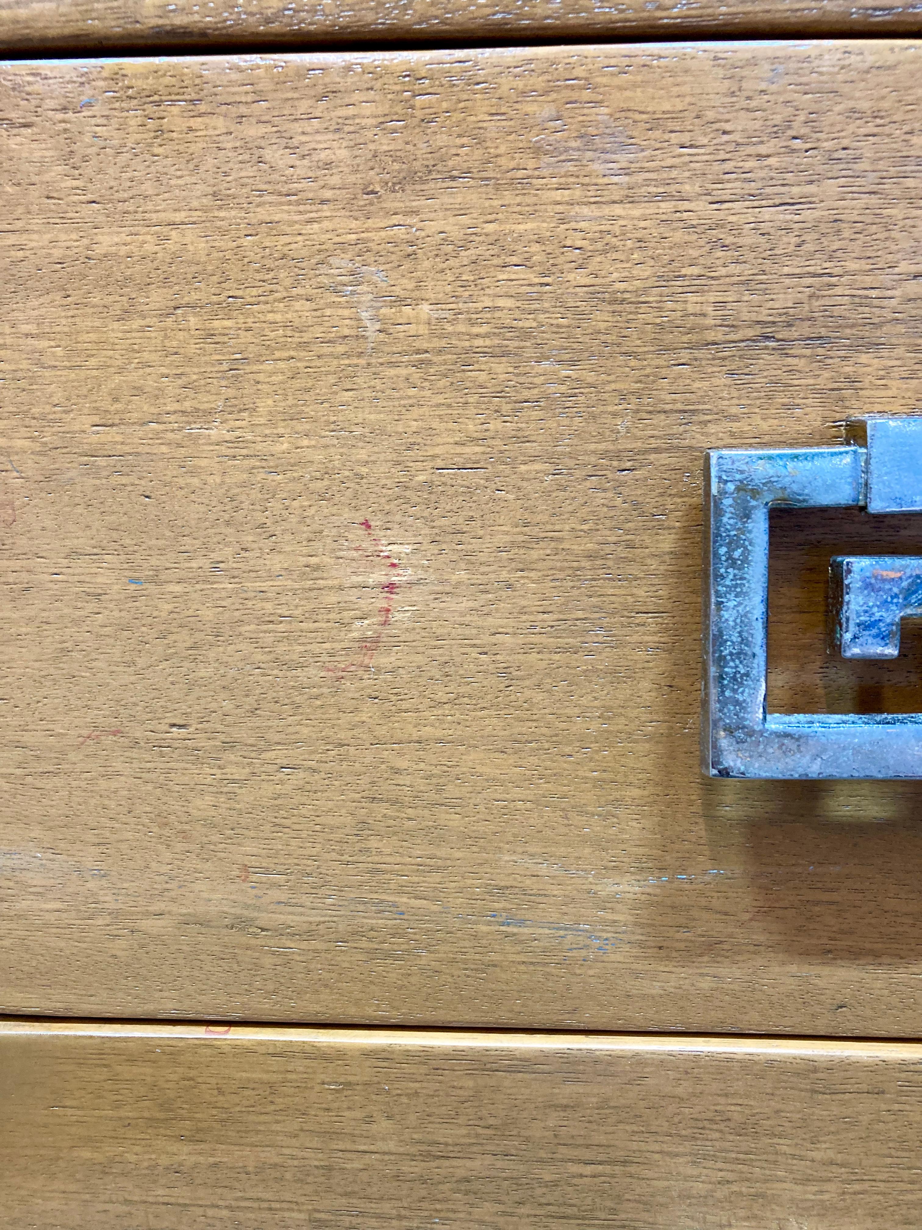 Small Mid-Century Wood Desk For Sale 1