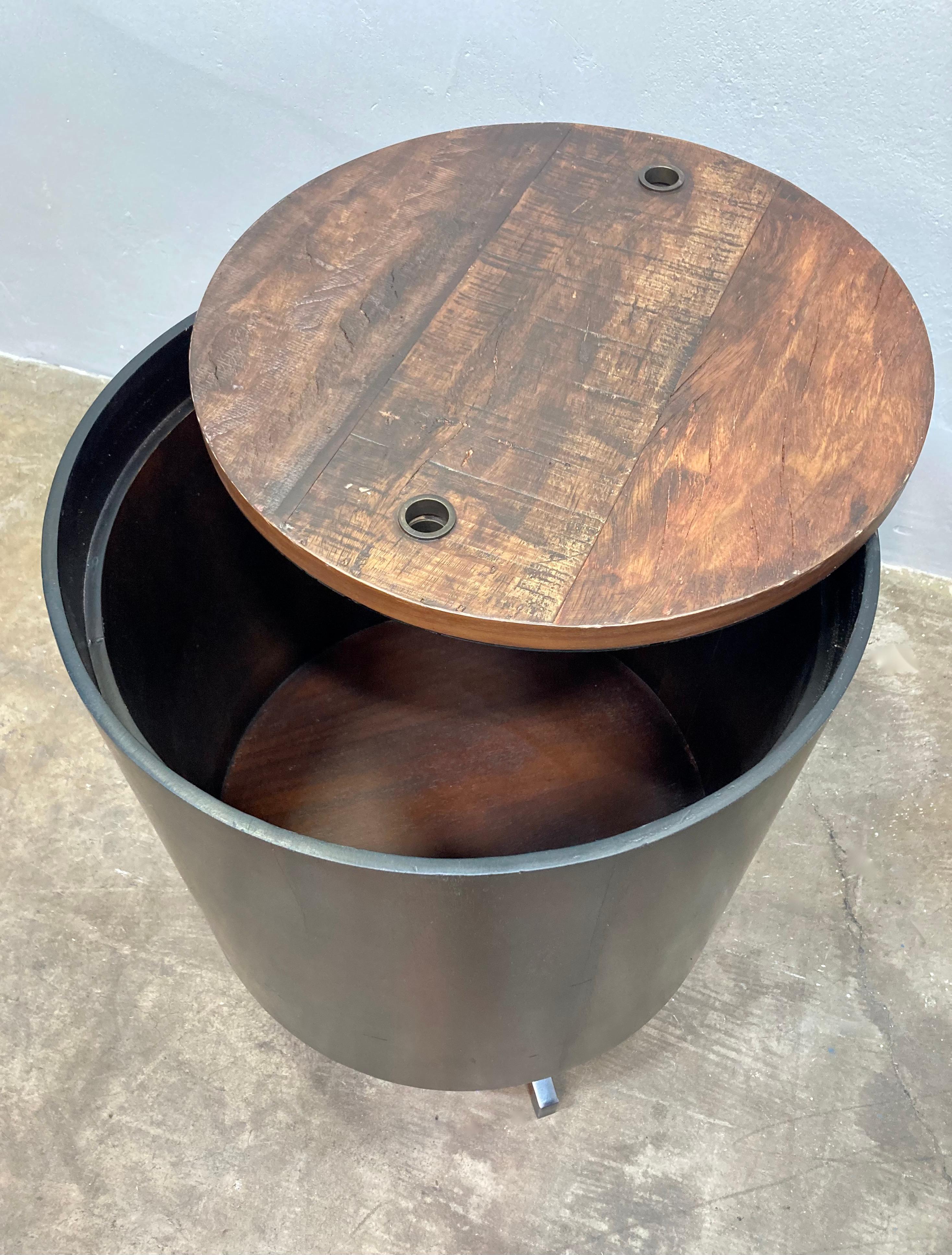 Glass Thomas Bina Round Side Table For Sale