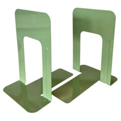 Powdercoated Vintage Steel Library Bookend (9" Green or Blue)