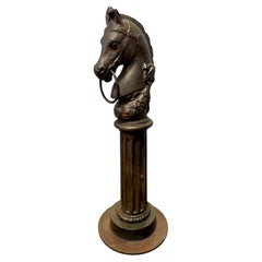 Antique 19th Century Cast-Iron Horse Hitching Post