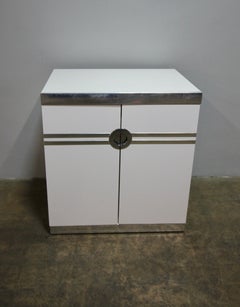 Pierre Cardin Vintage 1970's Chorome and Laminate Bedroom Nightstand / Dresser