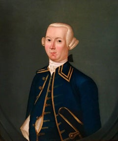 American Period Portrait Painting of a Colonial Gentleman