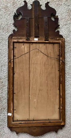 18th Century Queen Anne Period Mirror with Phoenix Design