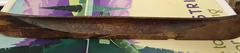 Rare Wood Carved Half Hull Wall Hanging Model of a Canoe, 19th Century