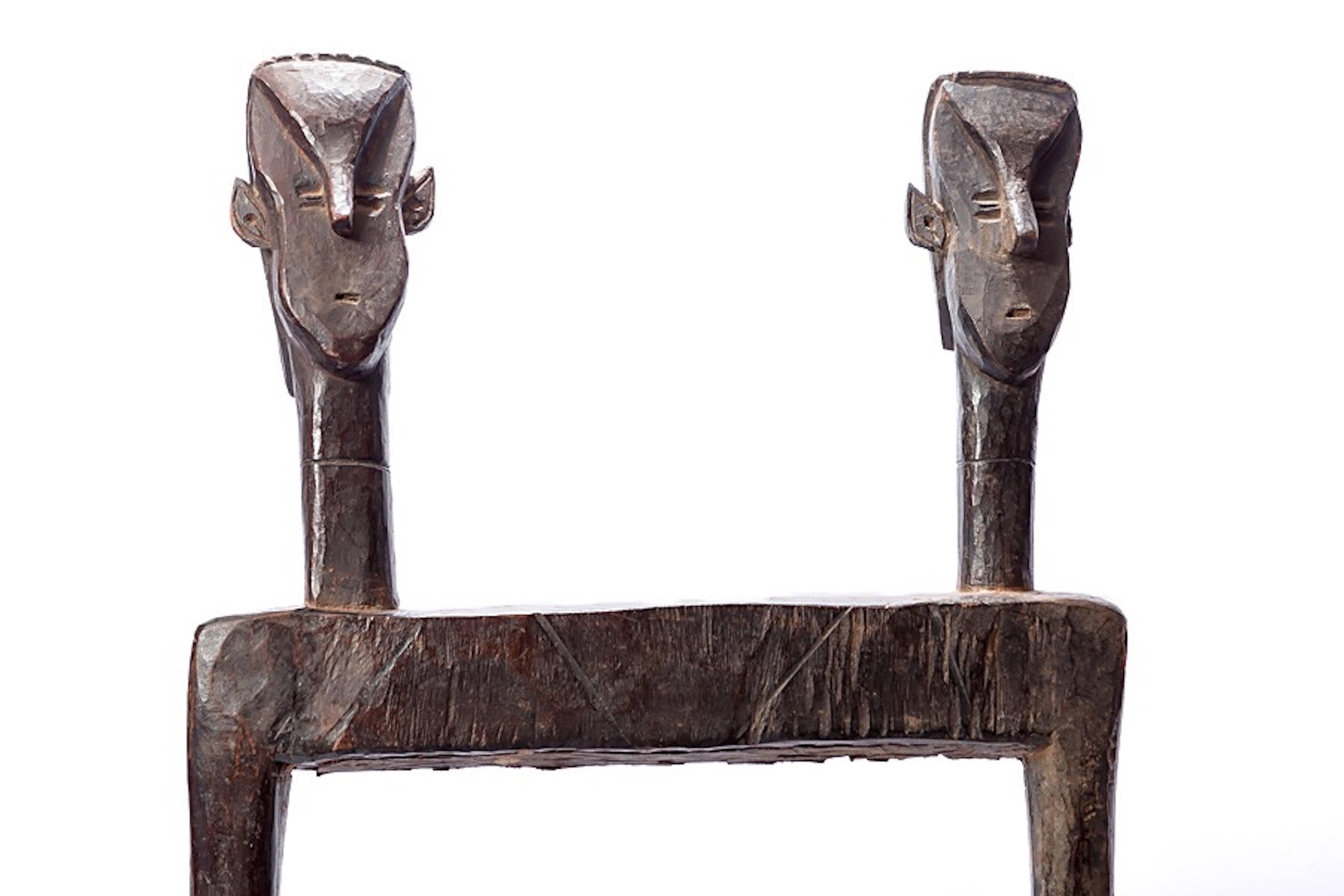 Folk Art Gogo Chief's Chair from Tanzania