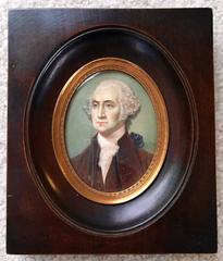 Well Executed Miniature Portrait of George Washington Signed