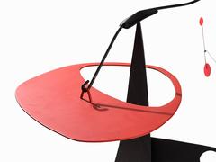 Floor Standing Mobile in Black and Red by Manuel Marin