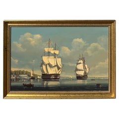 "The Safe Harbor", dipinto a olio di Salvatore Colacicco