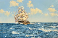 "Il Pacifico blu", dipinto a olio di James Brereton