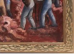 "Building the Road" by Arnold Blanch Large WPA Work