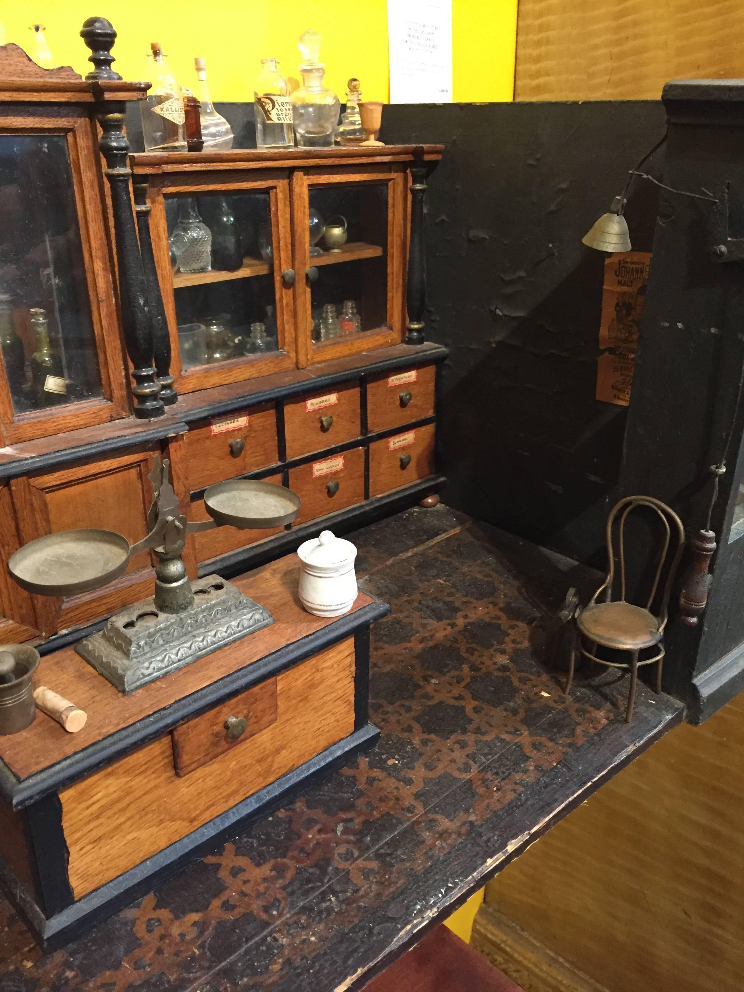 miniature apothecary cabinet