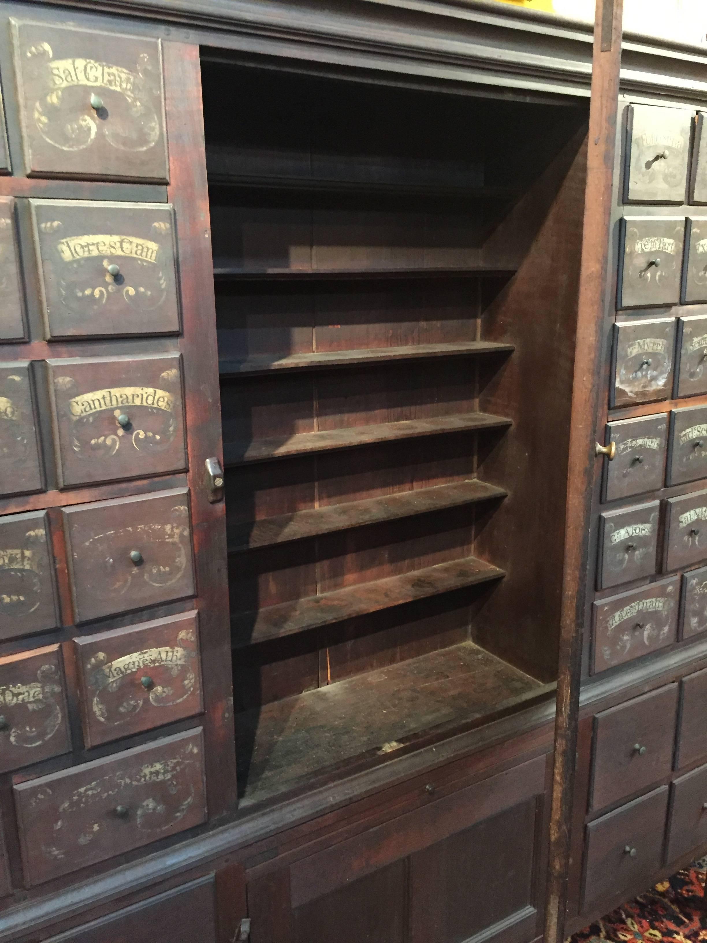 18th century apothecary cabinet