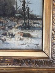 "Winter Farmscape" by Belgian Artist Franz Van Severdonck