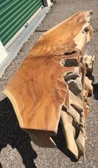 Konsolentisch mit altem Teakholzwurzelholz