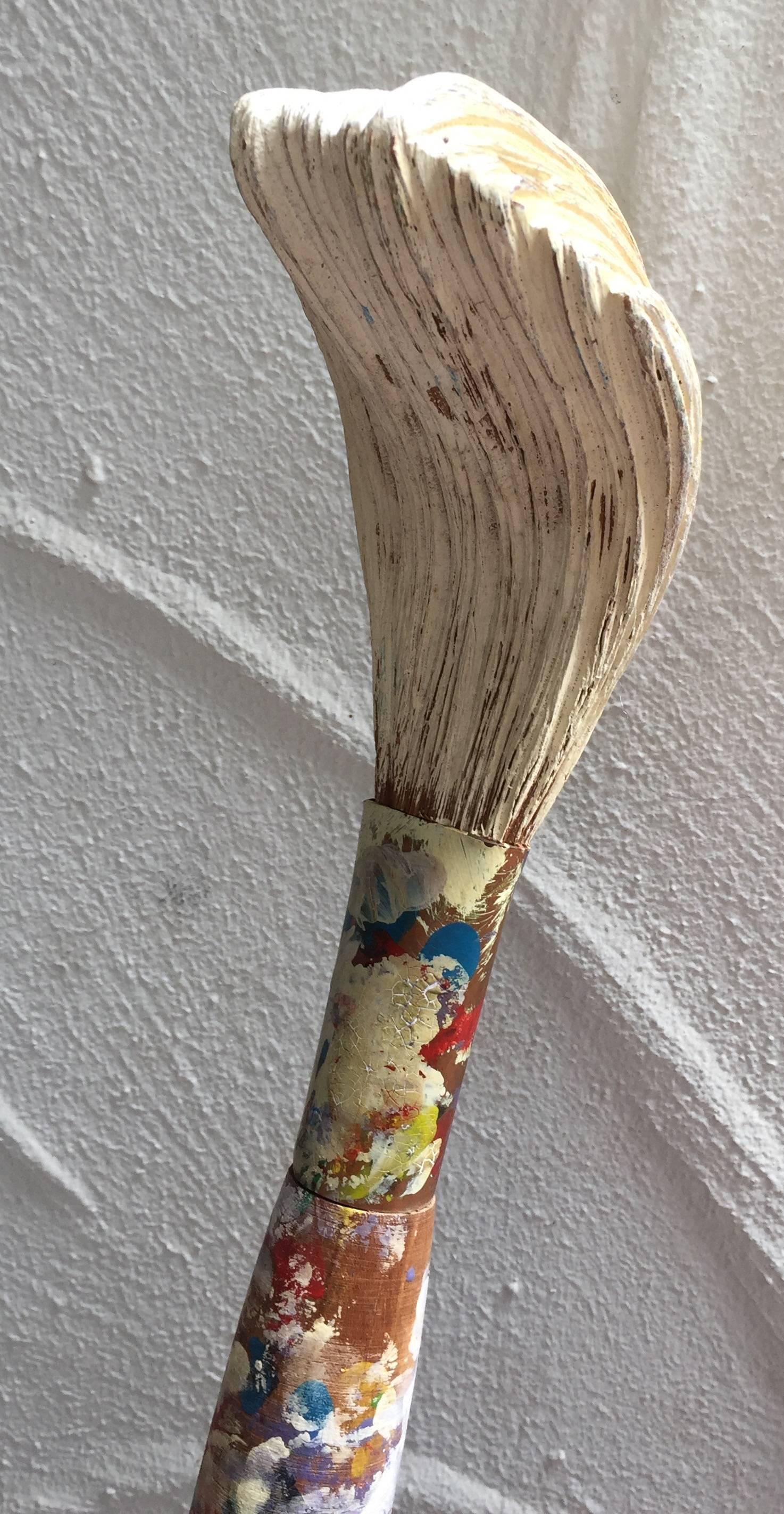 hand carved paint brushes