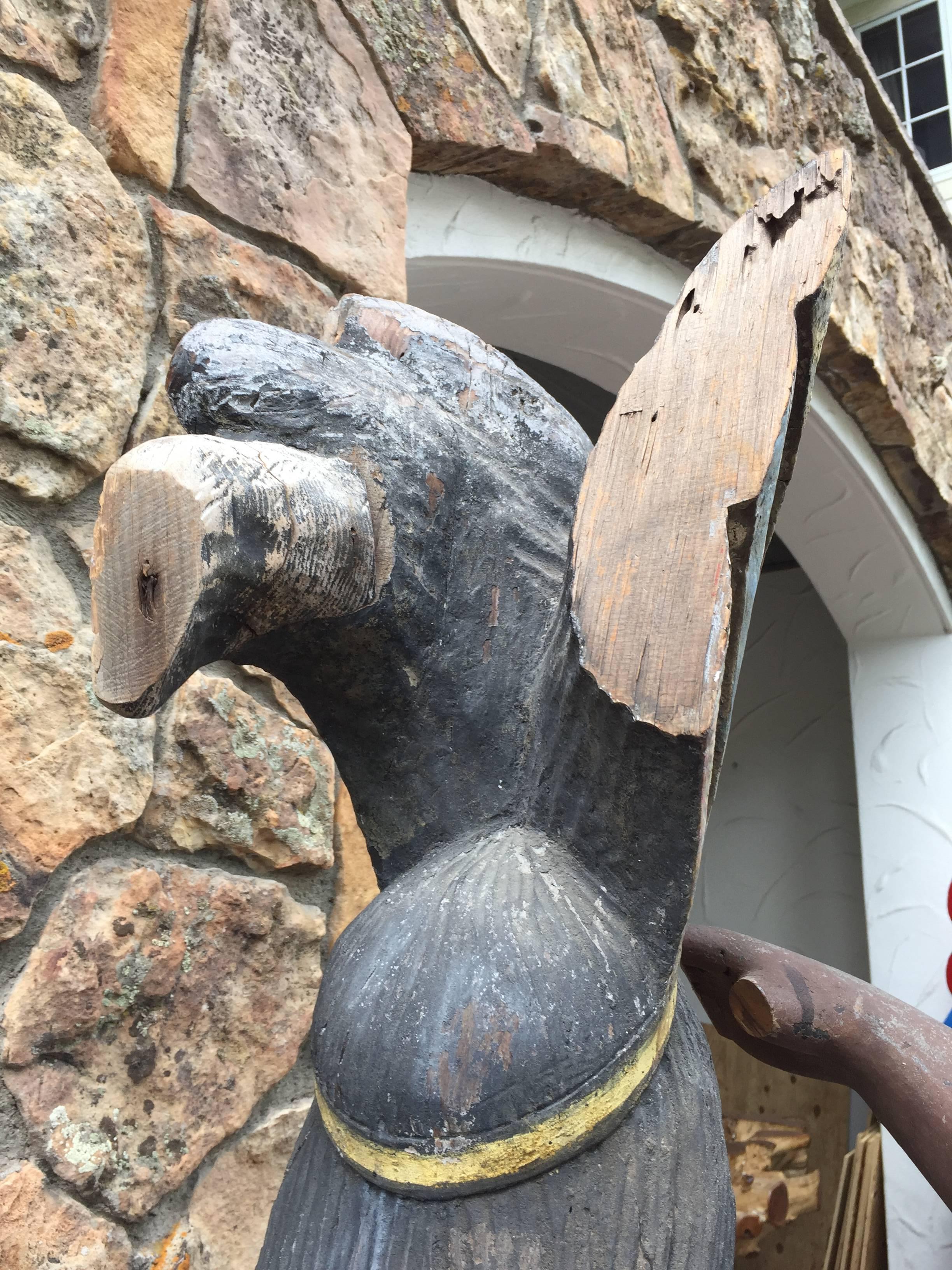 Great Cigar Store Indian Chief Early American Attributed to Thomas Brooks 1