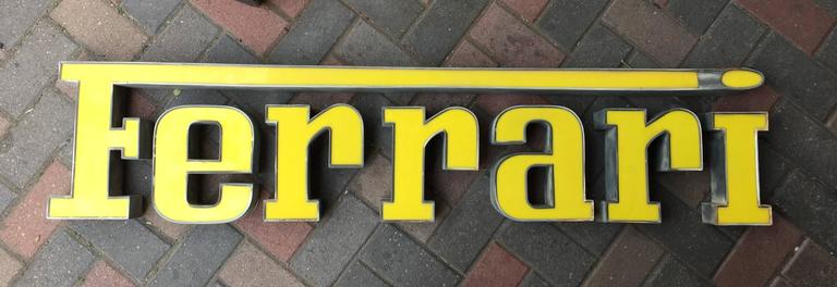 Rare Vintage Ferrari Dealership Sign From Europe At 1stdibs