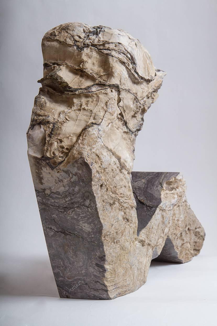 Marmor-Skulptur „Alien“ von Robin Antar (Organische Moderne) im Angebot