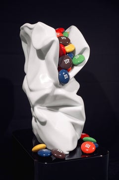 'M & M Bag 1' Stone Sculpture by Robin Antar Marble and Cast Resin