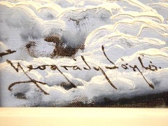 "Hiver dans les Alpes" Peinture de Lazlo Neogrady