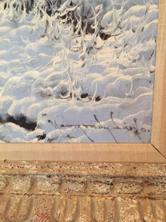 "The Frozen Stream" Painting by Laszlo Neogrady