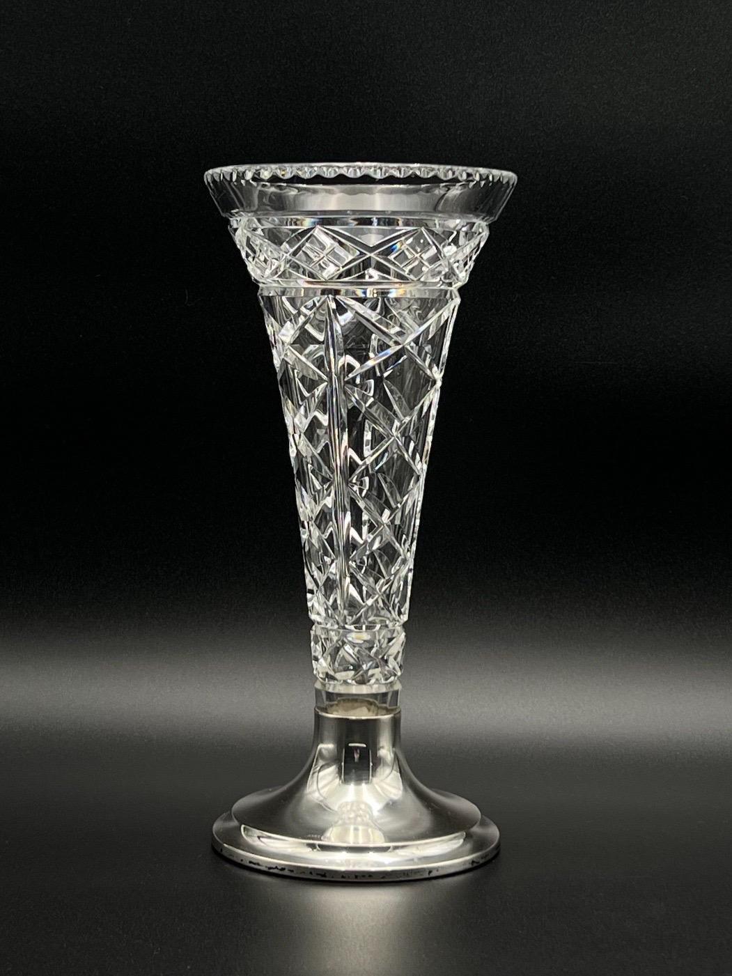 Silver and Crystal Pokal Vase by Th.Marthinsen, Norway For Sale 5