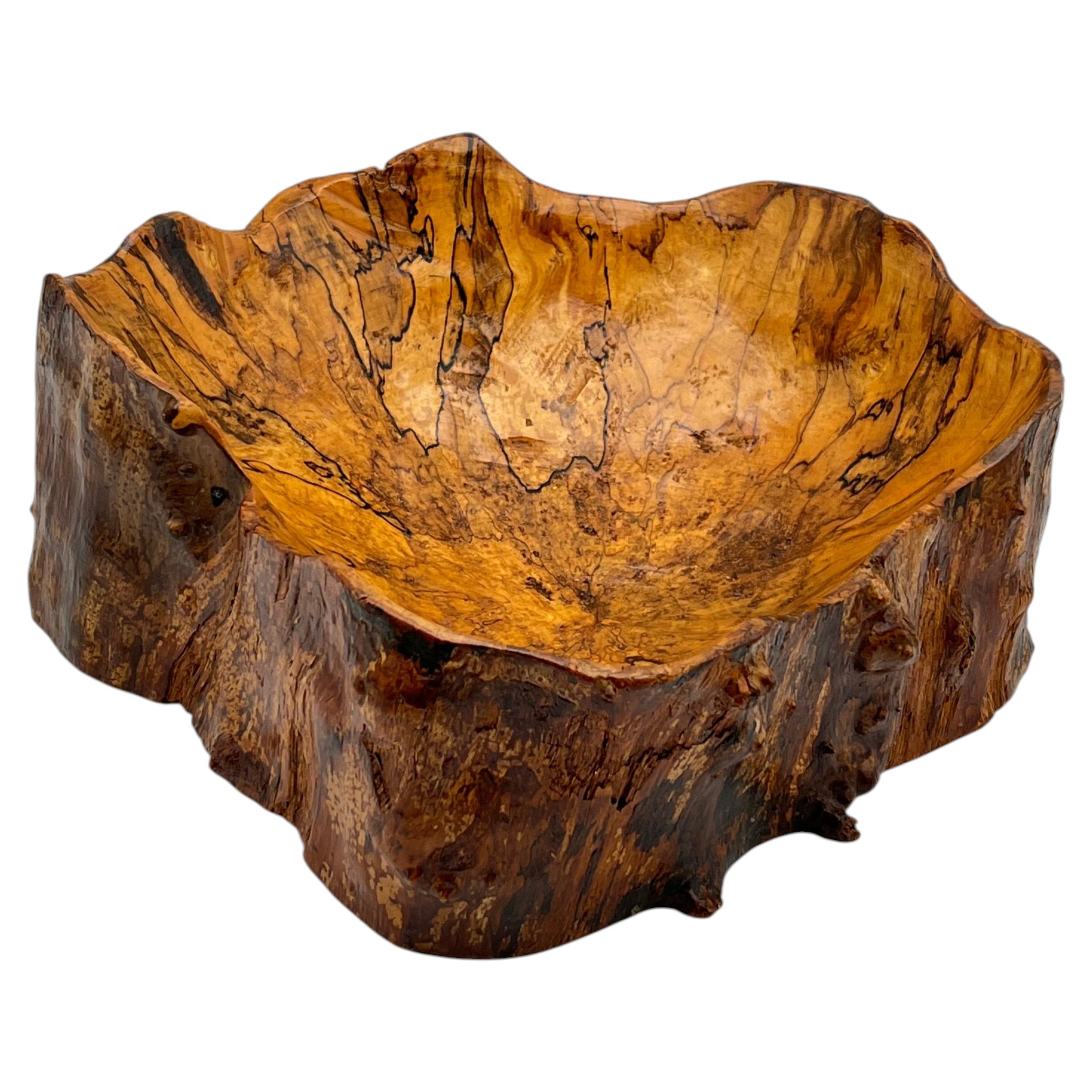 Monumental Birch Burl Sculptural Centerpiece Bowl by Konrad Galaaen, Bokn 2001