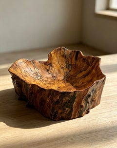 Monumental Birch Burl Sculptural Centerpiece Bowl by Konrad Galaaen, Bokn 2001