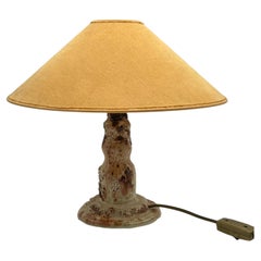 1978 : Lampe de table unique en céramique d'art scandinave, Aase Lommerud (1924-2026)
