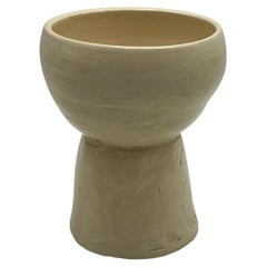 Socle minimaliste en céramique tourné à la main, par Aase M. Lommerud, Norvège, 1980