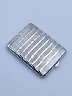 1920/30s ART DECO Solid Silver Cigarette or Card Case, Germany