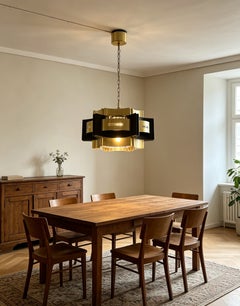 c.1960s Danish Modern Werner Schou for Coronell Elektro Pendant Chandelier