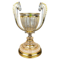 A rock-crystal & sterling silver cup by Wolfers