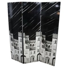 1970s Italian room divider folding screen in style, Siso