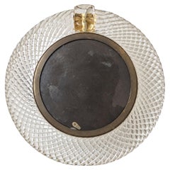 1970s Italian Murano Glass and Brass Photo Frame by Tommaso Barbi