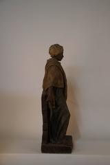 Grande statue en terre cuite signée par Friedrich Goldscheider, 1845-1897