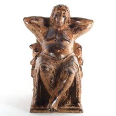 Beautiful Bronze Bacchus Figure, Artist Charles Dumernit, 21st Century