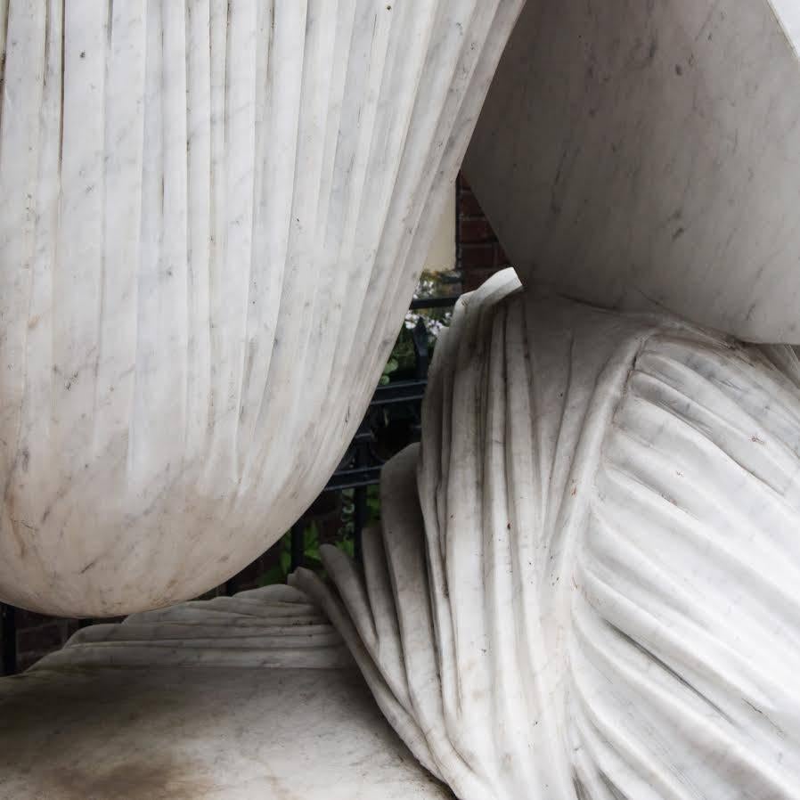 Huge  Carrara Marble Statue, Signed by Bernard Verhaeghe For Sale 1