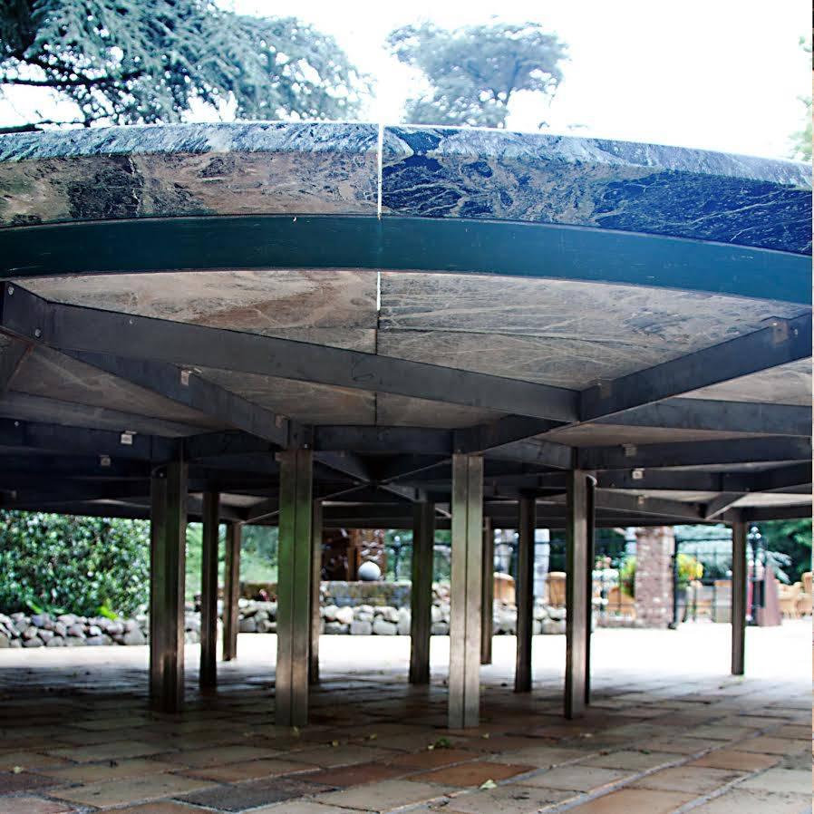  Large Marble Table, Second Half of the 20th Century (5 meters in diameter) 1