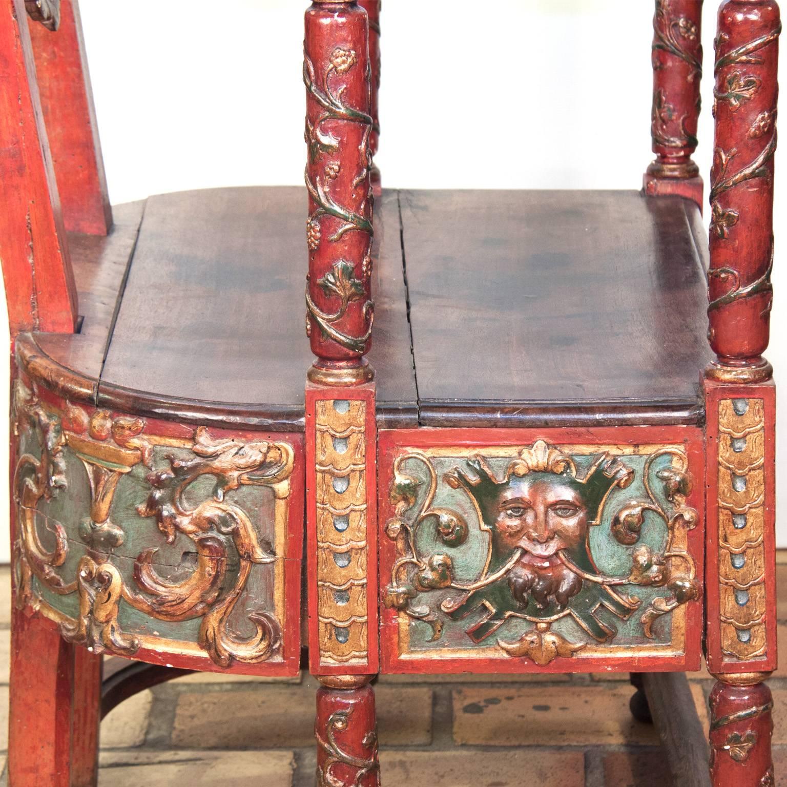 17th Century French Wooden Chair, Renaissance In Good Condition In Esbeek, NL